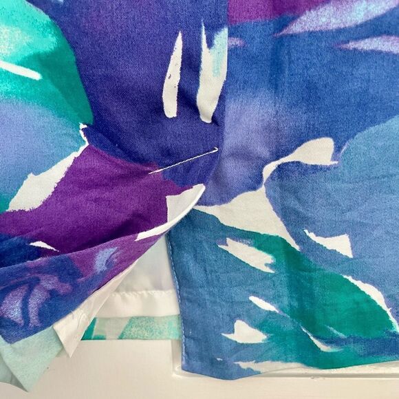 Loft Floral Print Mini Skirt, Size 4 - Picture 2 of 3